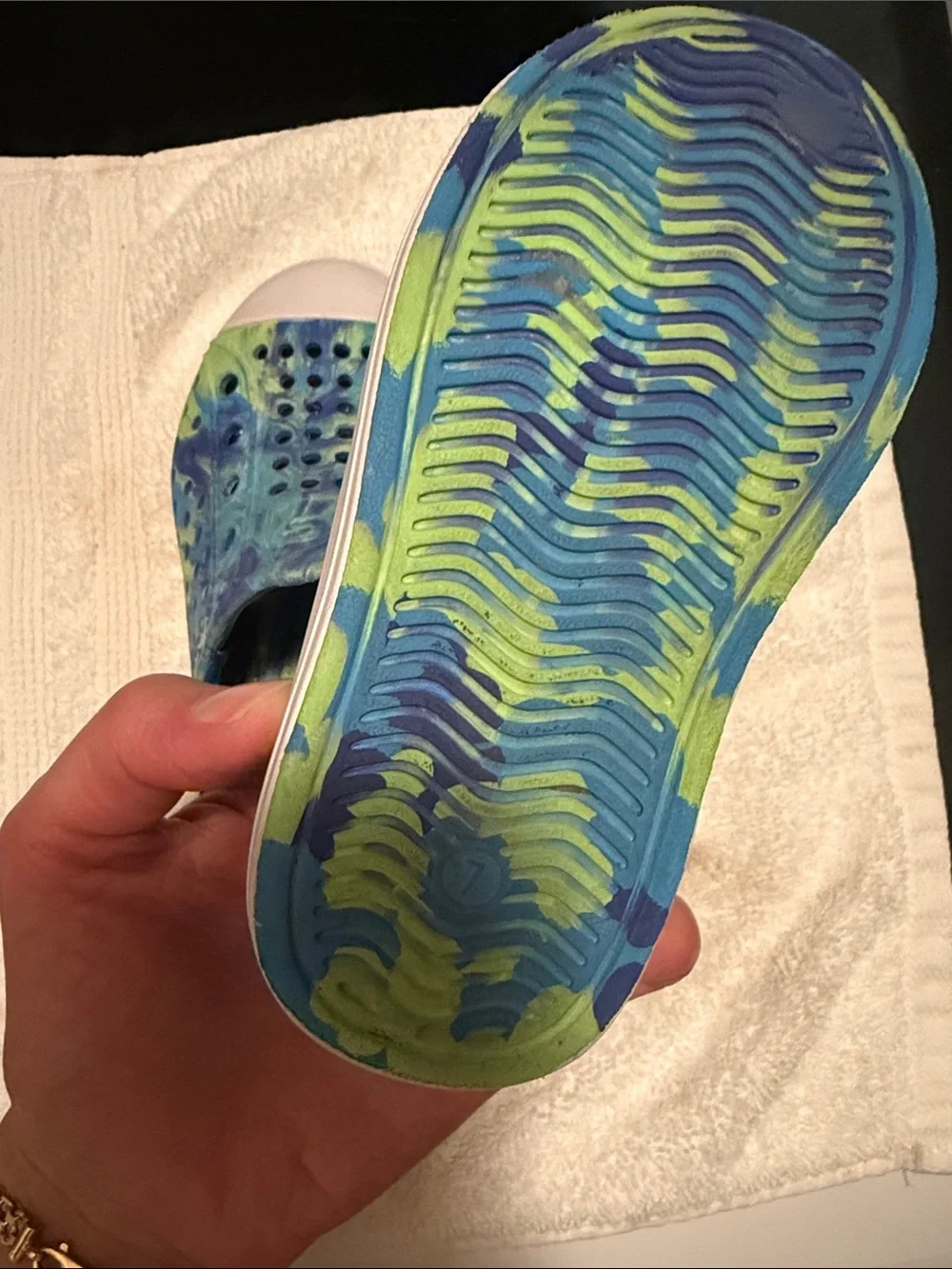 Skechers Kids Blue and Green Slip-On Shoes